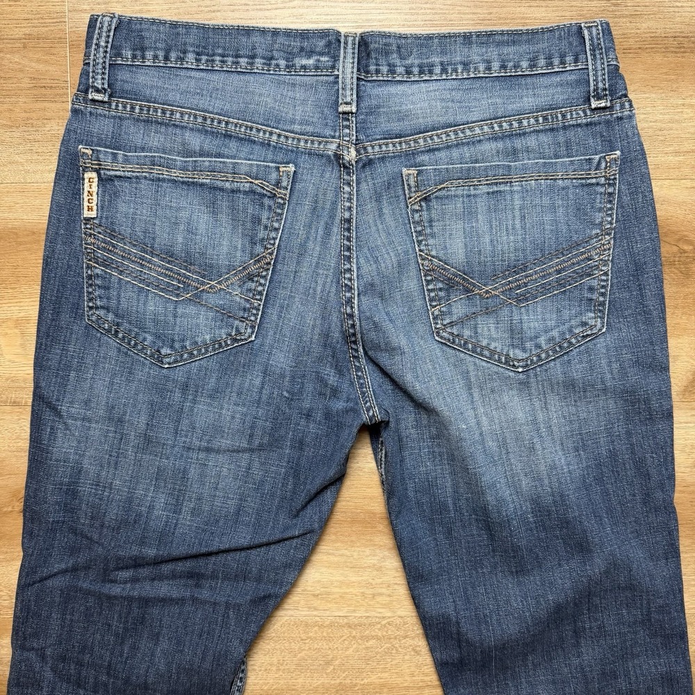 Cinch Jeans Men 32x32 Blue Ian Bootcut Stretch Denim Western Cowboy Rodeo Casual - Picture 4 of 13